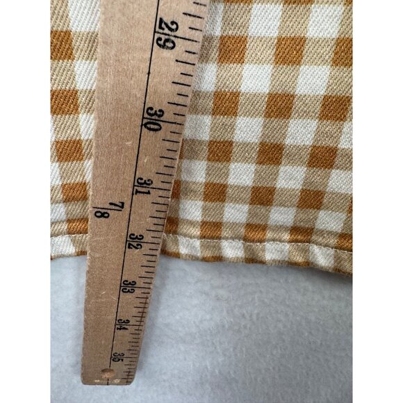 Wrangler Wanderer 622 gingham high waist flare jeans sz tan 26x32 - Picture 6 of 10